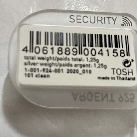 TOSH 925 Silver Plated Ring with Floral Cut-out Size 54 - Picture 13 of 16